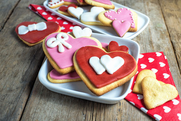 Heart shaped cookies