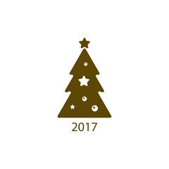 Pictograph of christmas tree