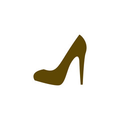 Elegant high heel shoe vector icon