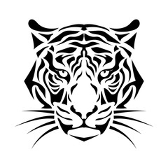 stylized tiger muzzle