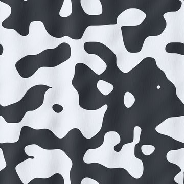 Black and white wavy seamless generated cow plaid pattern