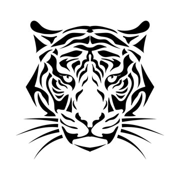 stylized tiger muzzle