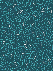 Seamless pattern in white and blue colors. Ink and brush. Hand drawn. Vector illustration.