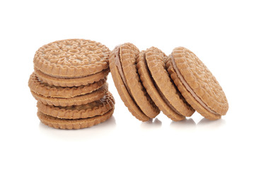 pastry cookies isolated on white background