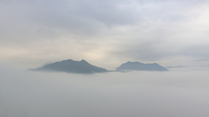Fototapeta na wymiar Mountains at dawn