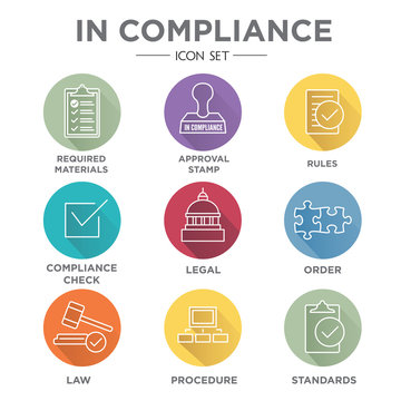 In Compliance Icon Set - Outline