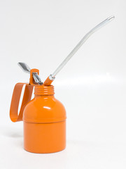 grease gun painted on whitebackground