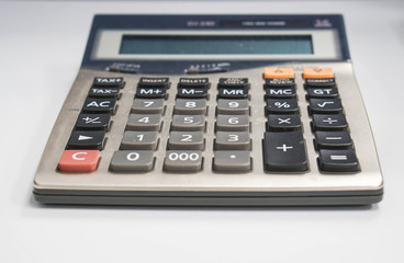 close up calculator with selective focus