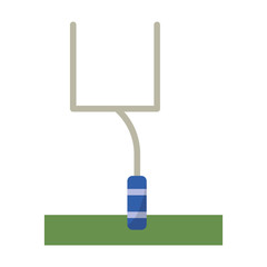 american football goal post vector illustration eps 10
