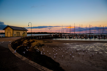 Fototapeta na wymiar Hastings Pier Sunset