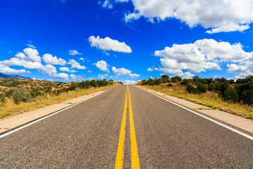 Two lane highway