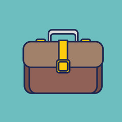 portfolio briefcase isolated icon vector illustration design
