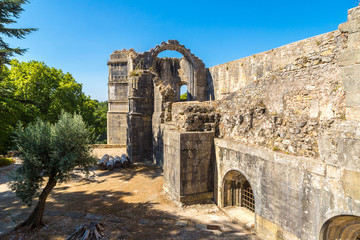 Medieval Templar castle in Tomar