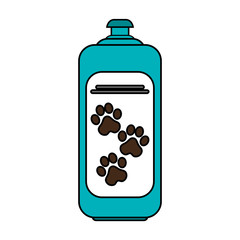 dog supplement icon over white background. colorful design. vector illustration