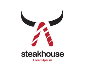 Obraz premium Steakhouse Logo Design