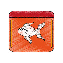 fish supplement icon over white background. pet shop design. vector illustration
