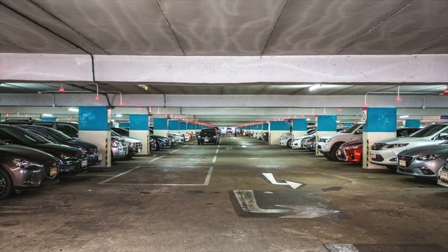 car parking in the building time lapse