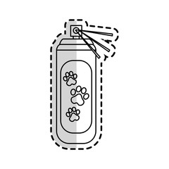 dog supplement icon over white background. pet shop design. vector illustration