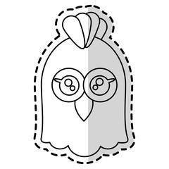 chicken animal cartoon icon over white background. vector illustration