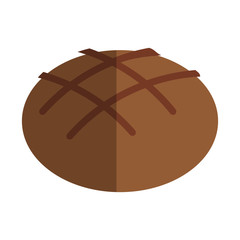 bread icon over white background. bakery products concept. colorful design. vector illustration