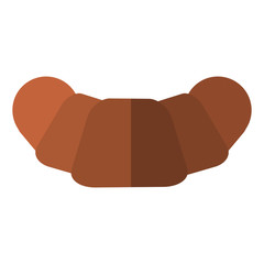 croissant icon over white background. bakery products concept. colorful design. vector illustration