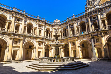 Fototapeta premium Medieval Templar castle in Tomar