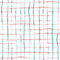  Hand drawn colorful striped and polka dot texture. Doodle seamless pattern