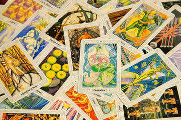 Tarot card The Empress. Esoteric background