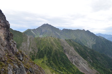The harsh and majestic Sayan mountains.
