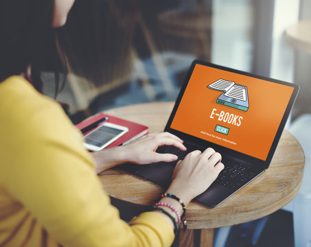 E-Books E-Reader Media Literature Innovation Technology Concept