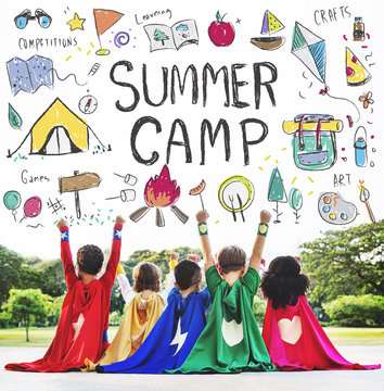 Summer Camp Adventure Exploration Enjoyment Concept