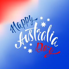 Australia republic day lettering.