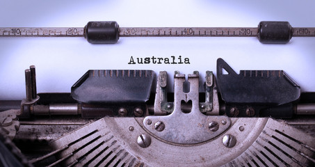 Obraz na płótnie Canvas Old typewriter - Australia