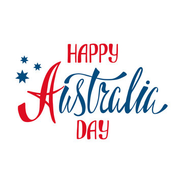 Australia republic day lettering.