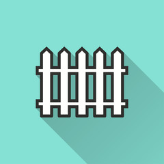 Fence - vector icon.