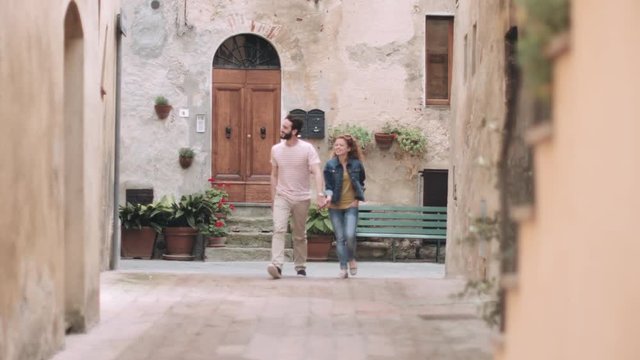 Tourists exploring city