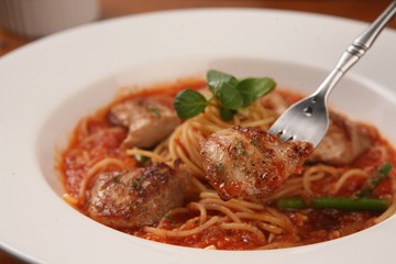 chicken tomato sauce pasta