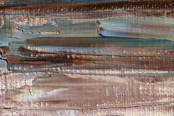 Dusty oil painting surface. Abstract art background. 