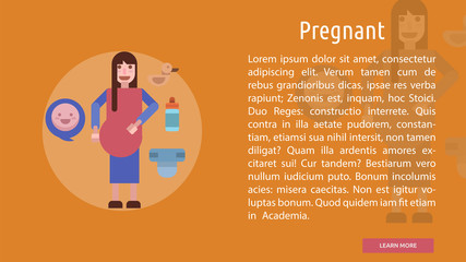 Pregnant Conceptual Banner