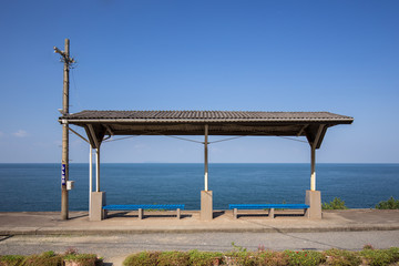 下灘駅／海に近い駅（愛媛県伊予市双海町）