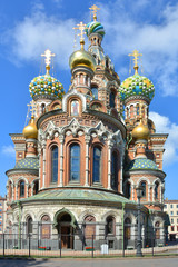 Fototapeta na wymiar Petersburg. Church of the Savior on Blood