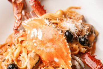 crab rose pasta
