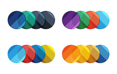 Vector circle banners