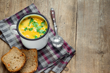 vegetable and legumes soup