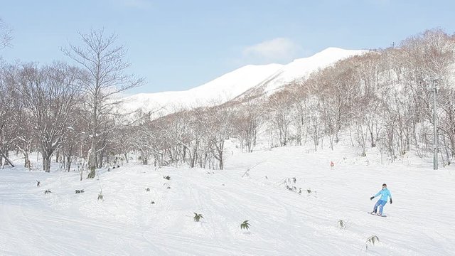スキー場風景　北海道ニセコ