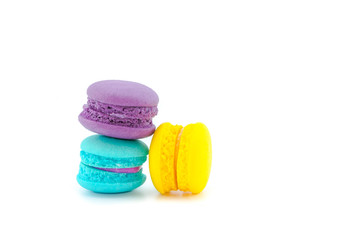 Sweet and colourful macaroons or macaron