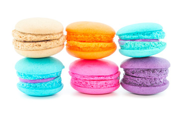 Sweet and colourful macaroons or macaron
