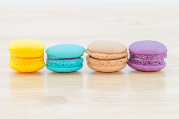 Sweet and colourful macaroons or macaron