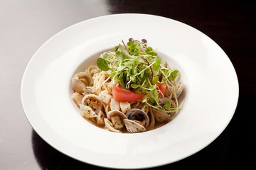 vongole on table