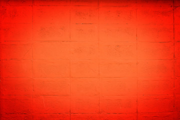 Red grunge wall for texture background